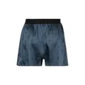Fleur Du Mal silk boxer shorts - Blue
