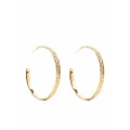 Wouters & Hendrix chain-texture hoop earrings - Gold
