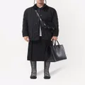Burberry corduroy-collar quilted jacket - Black