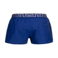 Versace Greca-waistband swim shorts - Blue