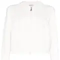 Brunello Cucinelli two-way zip-up hoodie - White
