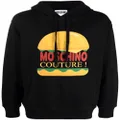 Moschino hamburger couture logo hoodie - Black