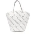Karl Lagerfeld k/Punched logo tote - White