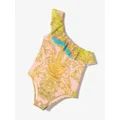 Versace Kids baroque pattern-print swimsuit - Neutrals