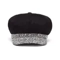 Prada Re-Nylon crystal-embellished newsboy cap - Black