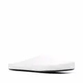 Marni logo-letter pebble-effect clog slippers - White