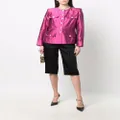 Saint Laurent Pre-Owned 2000s single-breasted silk jacket - Pink
