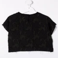 Andorine floral lace T-shirt - Black
