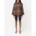 Burberry checked hooded jacket - Brown