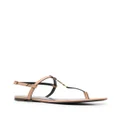 Saint Laurent Cassandra flat sandals - Brown
