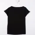Balmain Kids logo-embellished T-shirt dress - Black