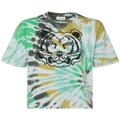 Kenzo Tiger tie-dye print T-shirt - Green