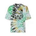 Kenzo Tiger tie-dye print T-shirt - Green
