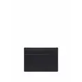Moschino logo-plaque cardholder - Black