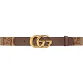 Gucci GG Marmont canvas belt - Brown
