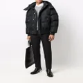 Alexander McQueen logo-print padded puffer jacket - Black