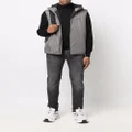 Calvin Klein logo-print hooded vest - Grey