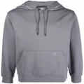 Calvin Klein Jeans embroidered-logo cotton hoodie - Grey