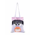 WAUW CAPOW by BANGBANG striped face-patch shoulder bag - Purple
