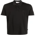 Calvin Klein logo-print polo shirt - Black