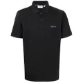 Calvin Klein logo-print polo shirt - Black