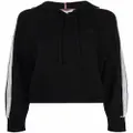 Tommy Hilfiger side-striped hoodie - Black