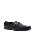 Sergio Rossi buckle-detail leather loafers - Black