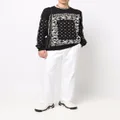 ETRO bandana-embroidered cotton jumper - Black