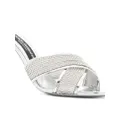 Dolce & Gabbana 85mm crystal-embellished mules - Silver