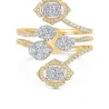 Sara Weinstock 18kt yellow gold Leela cluster diamond cushion ring