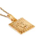 Versace square Medusa pendant necklace - Gold