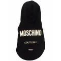 Moschino logo-print hooded pet vest - Black