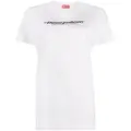 Diesel D-Egor-Ind logo-print T-shirt dress - White