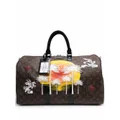 Philip Karto customised Speedy 50 travel bag - Brown