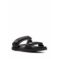 Tommy Hilfiger logo-plaque touch-strap sandals - Black