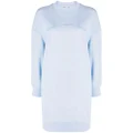 Stella McCartney seam-detail sweatshirt dress - Blue