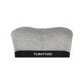 TOM FORD signature jersey-modal bandeau top - Grey