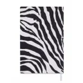 Dolce & Gabbana small zebra-print leather ruled notebook - Black