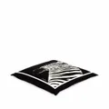 Dolce & Gabbana zebra-print square cushion - Black