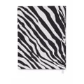 Dolce & Gabbana large zebra-print leather blank notebook - White