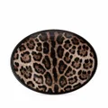 Dolce & Gabbana leopard-print porcelain dessert plates (set of 2) - Brown