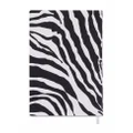 Dolce & Gabbana medium zebra-print leather blank notebook - Black