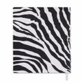 Dolce & Gabbana small zebra-print leather blank notebook - Black