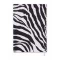 Dolce & Gabbana medium zebra-print leather ruled notebook - Black