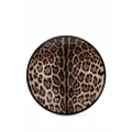 Dolce & Gabbana leopard-print porcelain dinner plates (set of 2) - Brown
