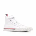 Thom Browne high-top leather sneakers - White