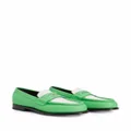 Giuseppe Zanotti Euro two-tone leather loafers - Green