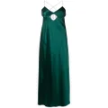 Michelle Mason cut-out detail gown - Green