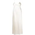 Michelle Mason cut-out detail gown - White