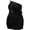 Michelle Mason knot-detail mini dress - Black